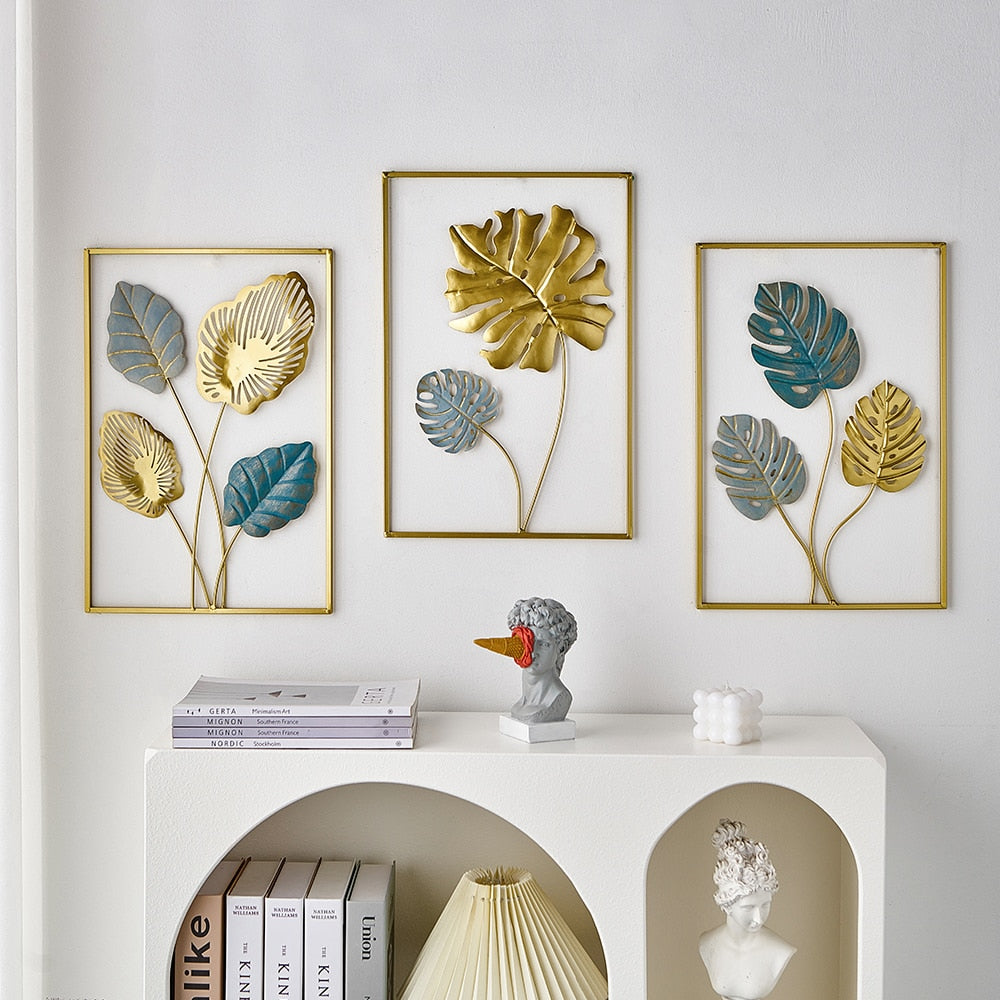 Metal Leaf Väggdekor för Unik Heminredning och Presentidéer