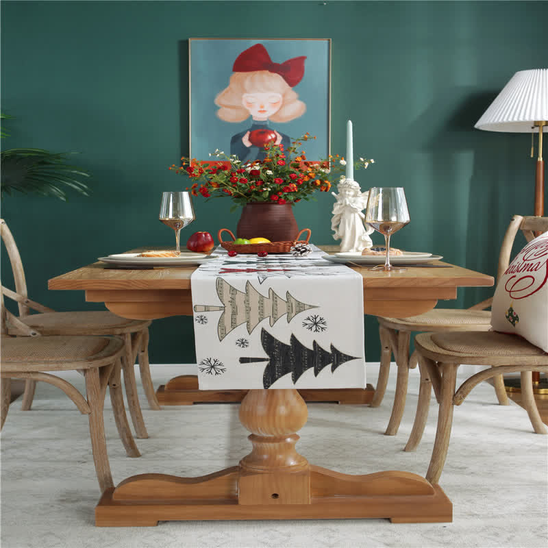 Carvallo - Julgran & Snöflinga Deko-bordslöpare