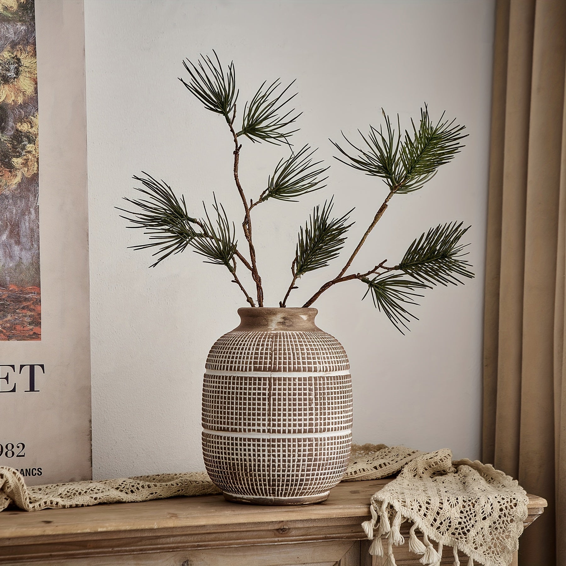 Rustik geometrisk vas - Naturlig atmosfär för ditt hem