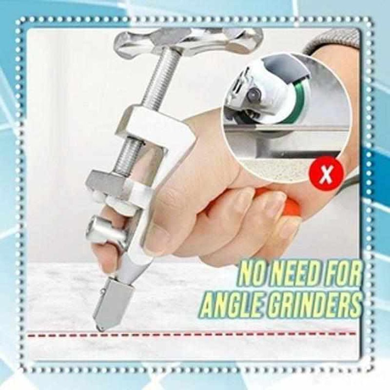 EasyCut Pro - Precision glass and tile cutter with ergonomic handle and additional blades