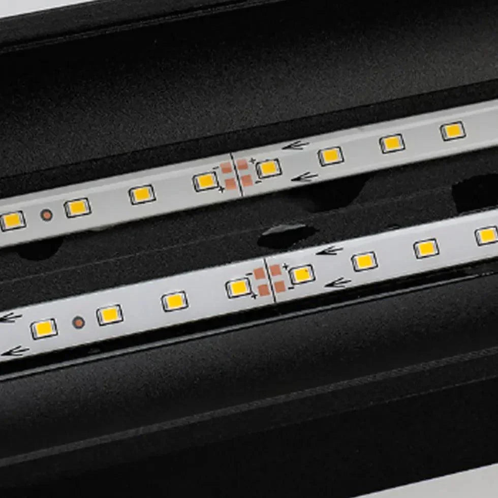 Utomhusvägglampa Svart LED Väderbeständig Modern