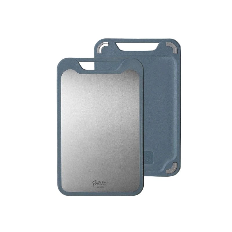 EdgeCraft – dubbel sida skärbräda i rostfritt stål med non-stick yta och saftspår