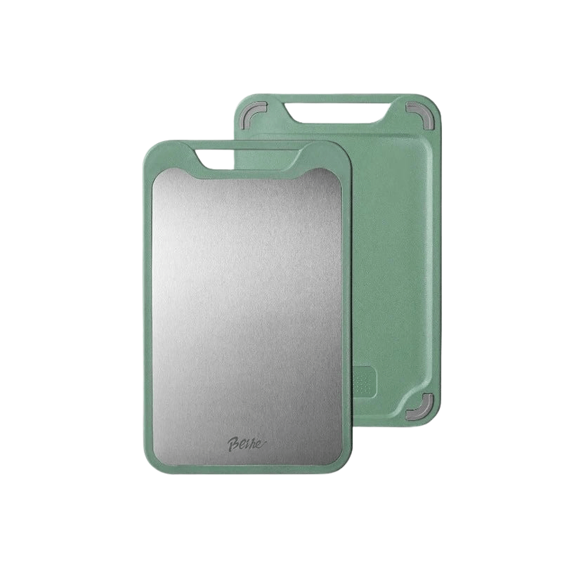 EdgeCraft – dubbel sida skärbräda i rostfritt stål med non-stick yta och saftspår