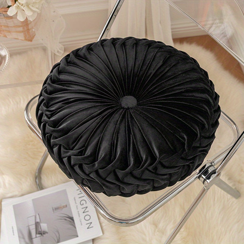 Pumpakudde - Sammet Rund Kuddfodral för Soffa, Tatami, Vardagsrum och Kontorsdekoration