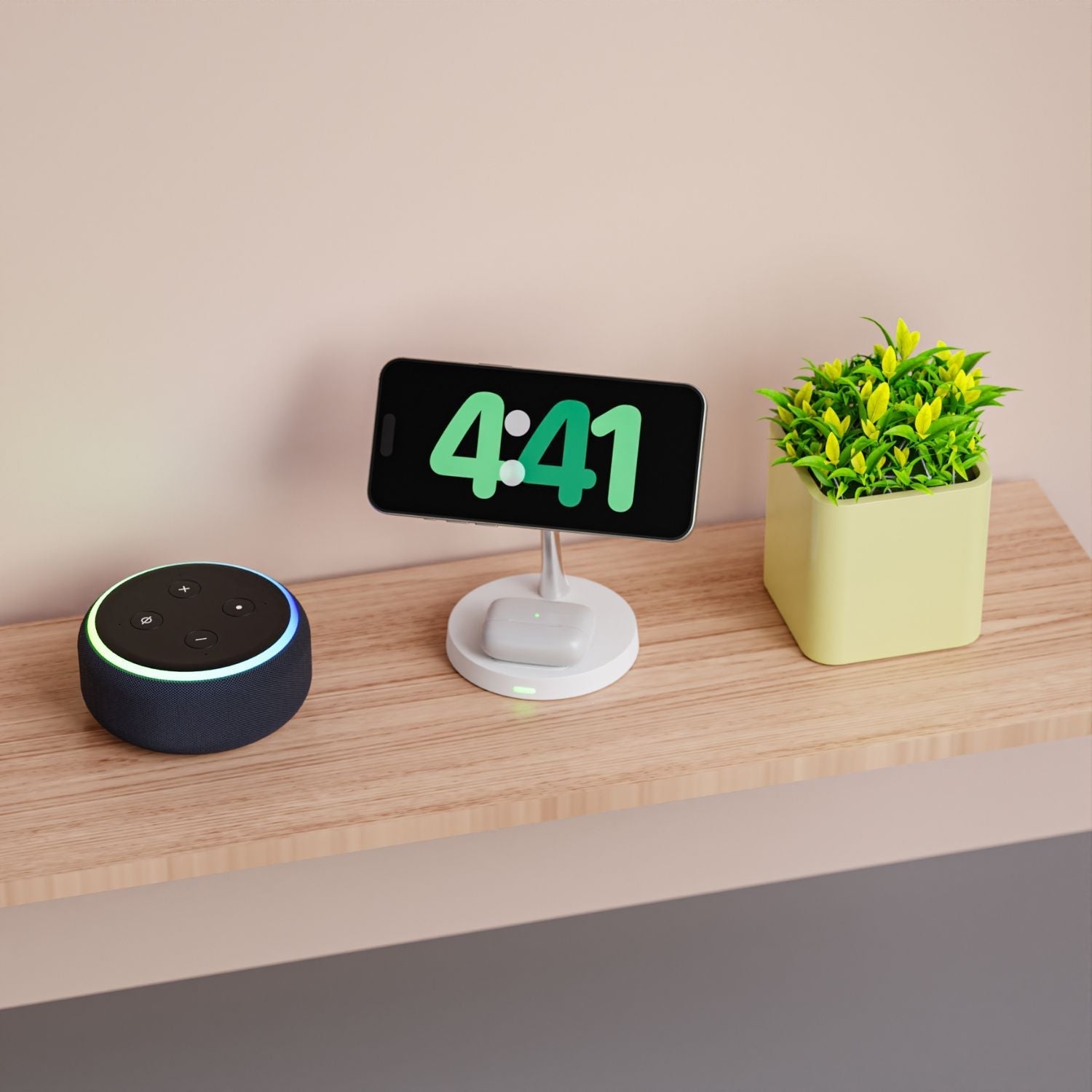 Trådlös telefonladdare med magnetisk ställning