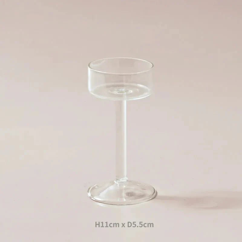 Eleganta glas ljuslykta set för heminredning