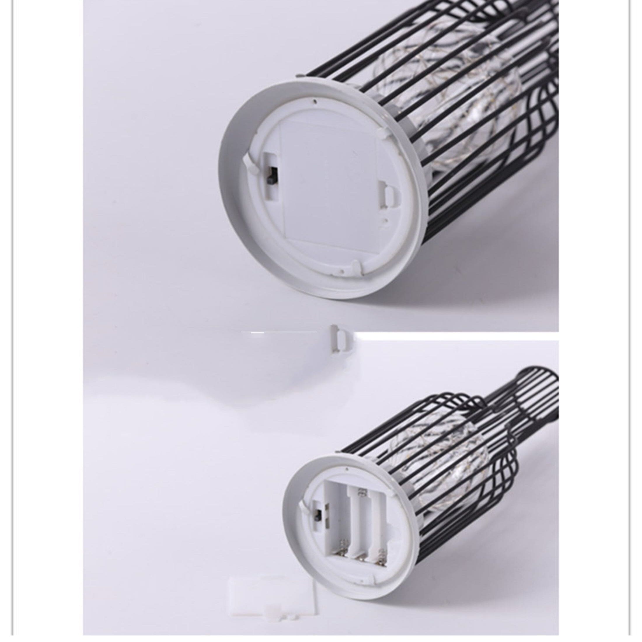 Bordslampa med modern svart metalldesign