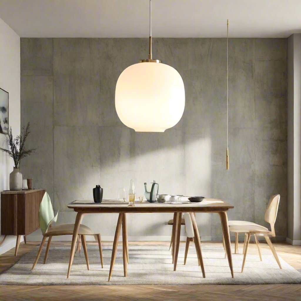 Pendellampa Opalglas Modern Taklampa
