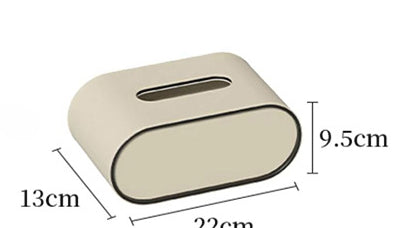 Tissue Box Cover PU Leather Modern Holder