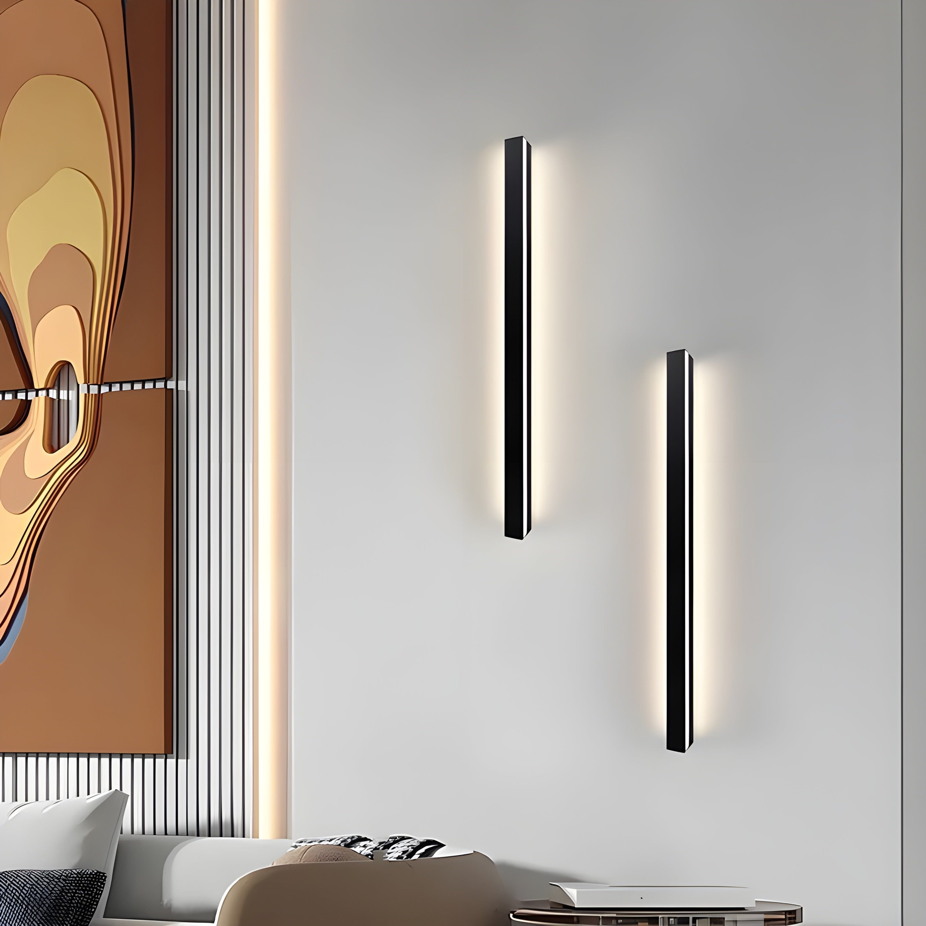 BrightBeam Light - Modern LED Lång Stripe Vägglampa