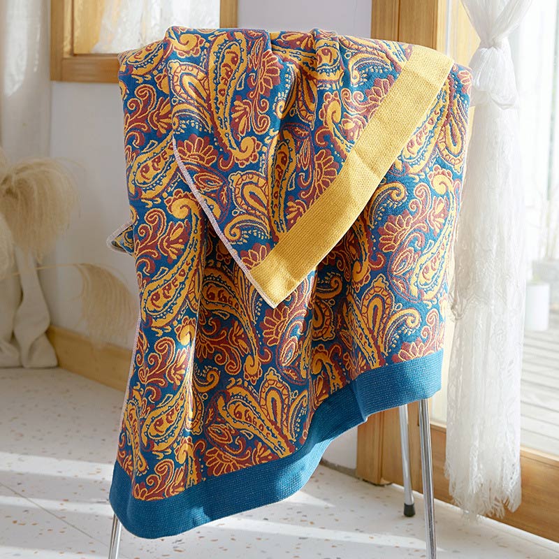 Mixad färg vändbar gasbind handduk mjuk bomull