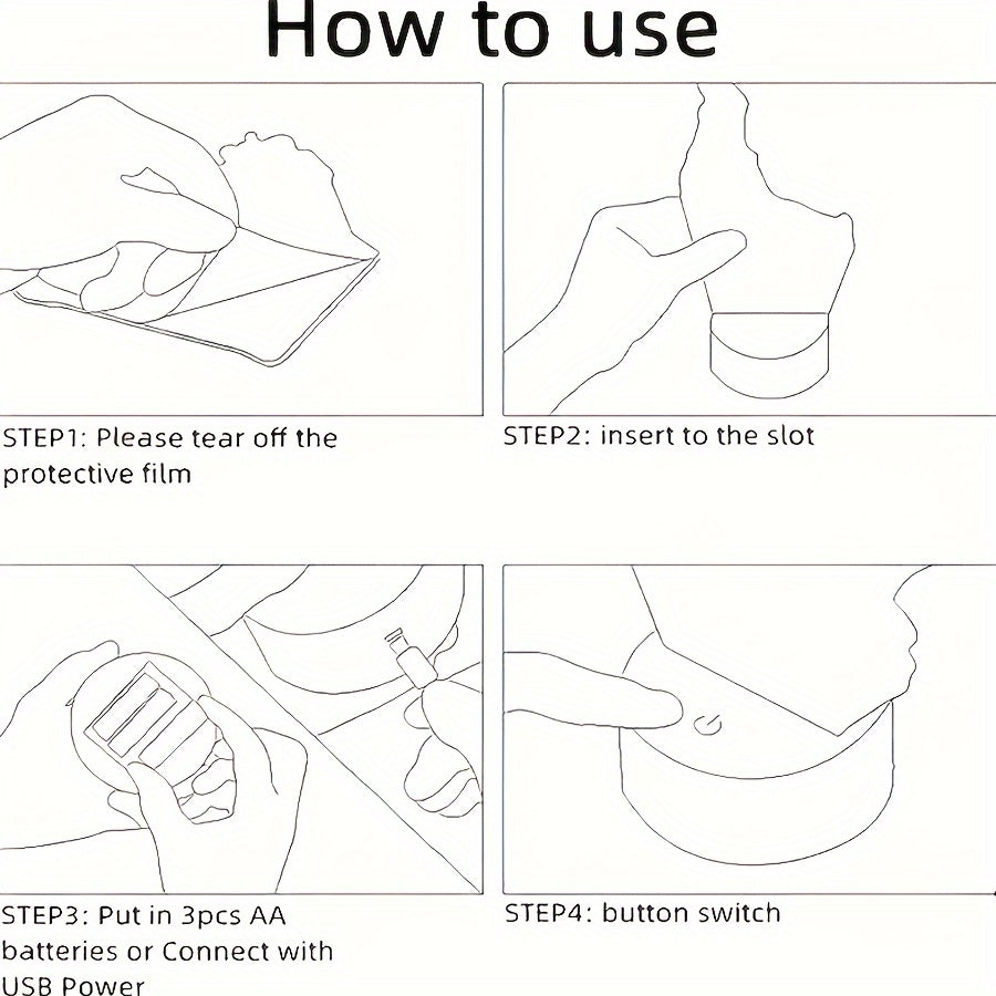 DecoBulldog - 3D Fransk Bulldog Nattlampa med 16 Färger