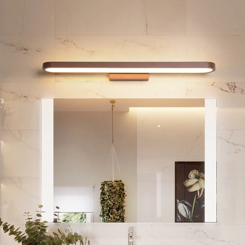 Leigh Modern Vägglampa Linjär, Guld, Sovrum/Badrum, Metall