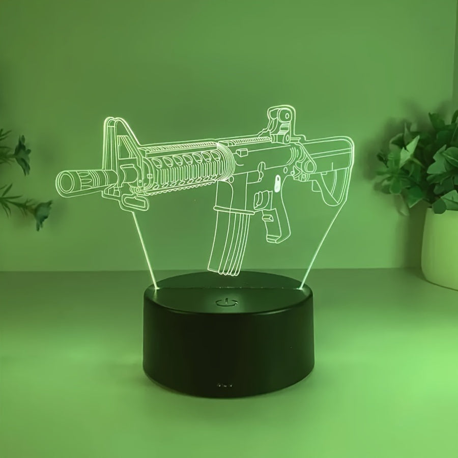 GeoLicht - 3D Geometrisk LED Skrivbordslampa med Touch-kontroll