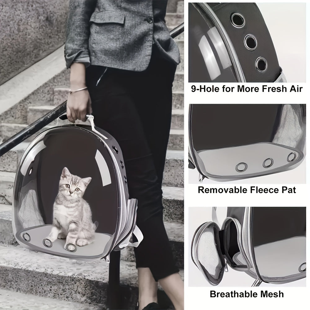 Kattbärare - Husdjursresväska med transparent fönster