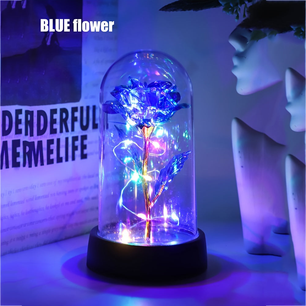 GoldenRose - Elegant Rosablomma Lampa för Gåvor och Dekoration