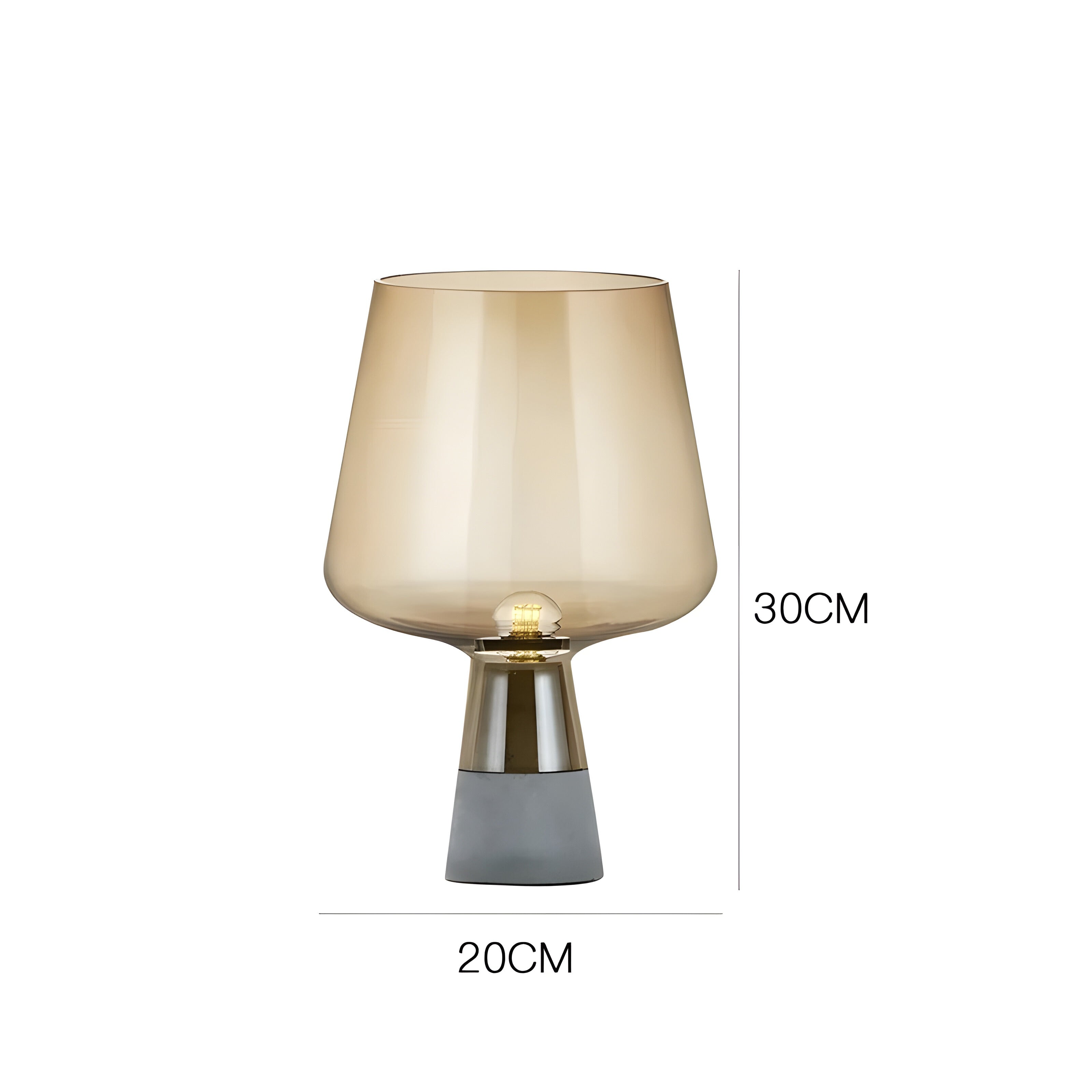 GlowSphere Bordslampa – Italiensk Glaskula Design