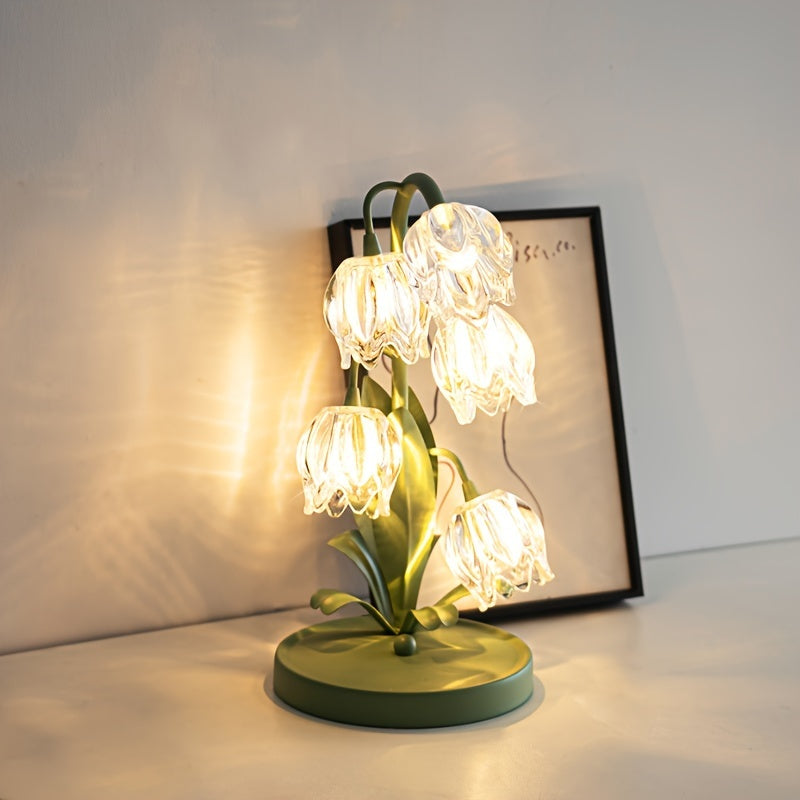 BellBloom - Elegant Bellflower LED Bordslampa