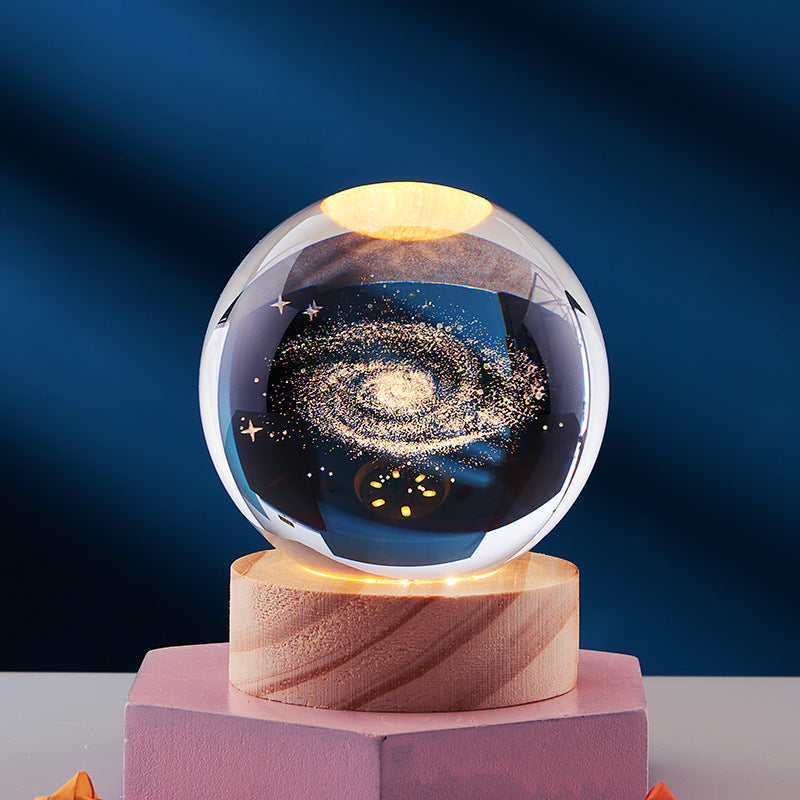 CrystalLight - 3D Kristall Nattlampa