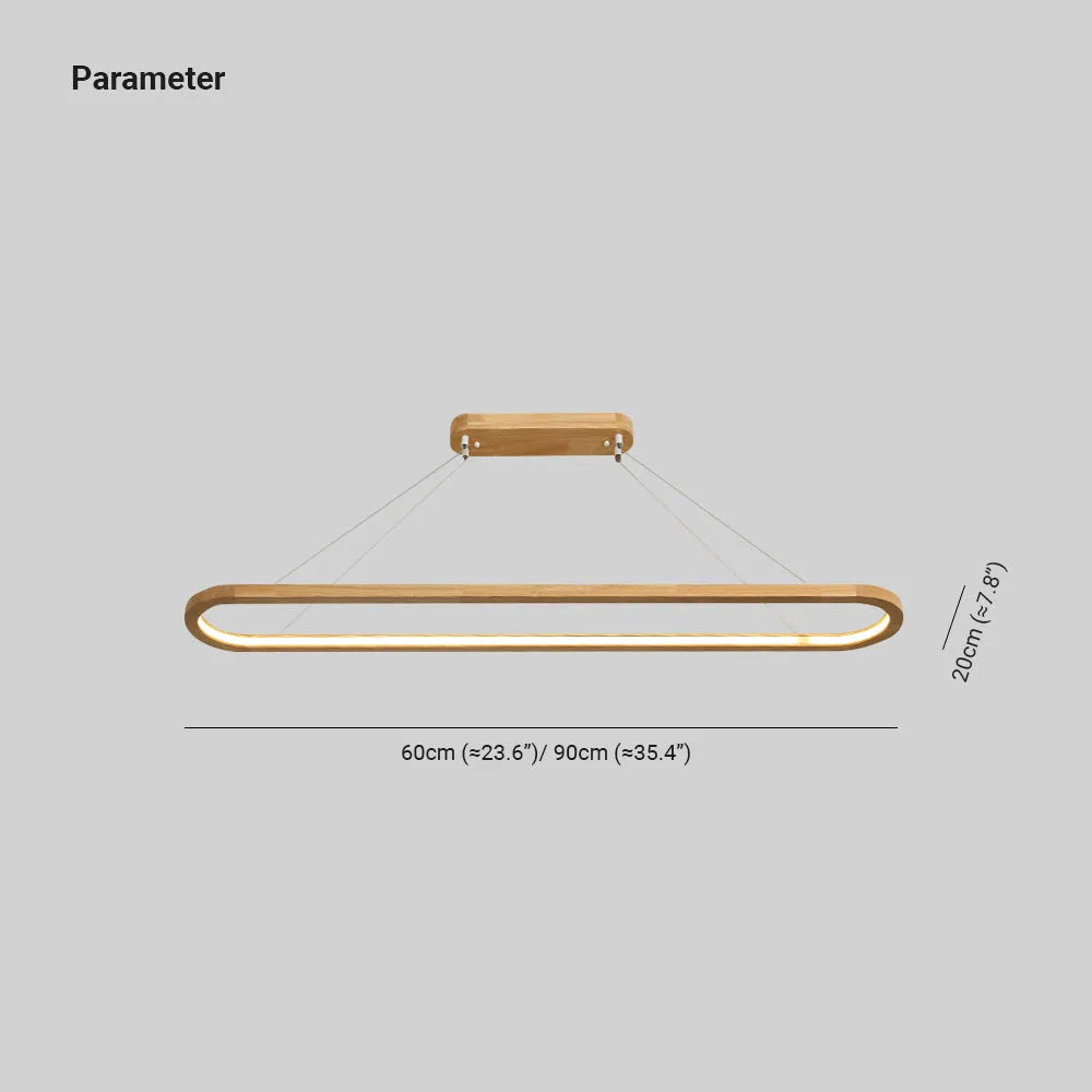 Taklampa trä LED hänglampa