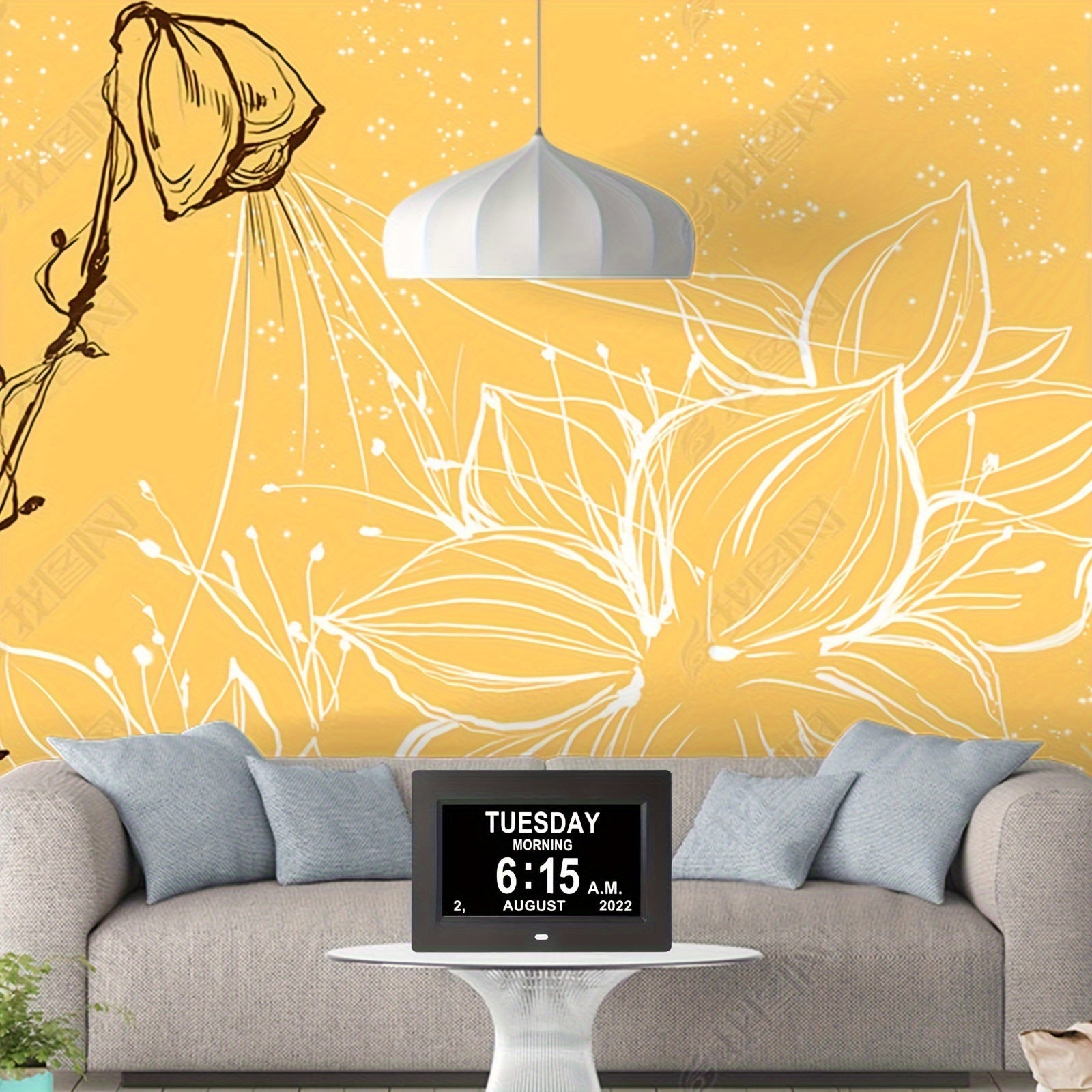 Digital Väckarklocka Kalender Alarmvisning Ram