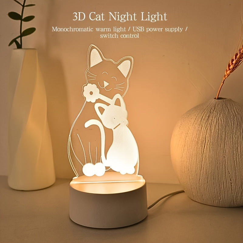 GlowPair - Art Deco Dimmbar Kattpar Nattlampa