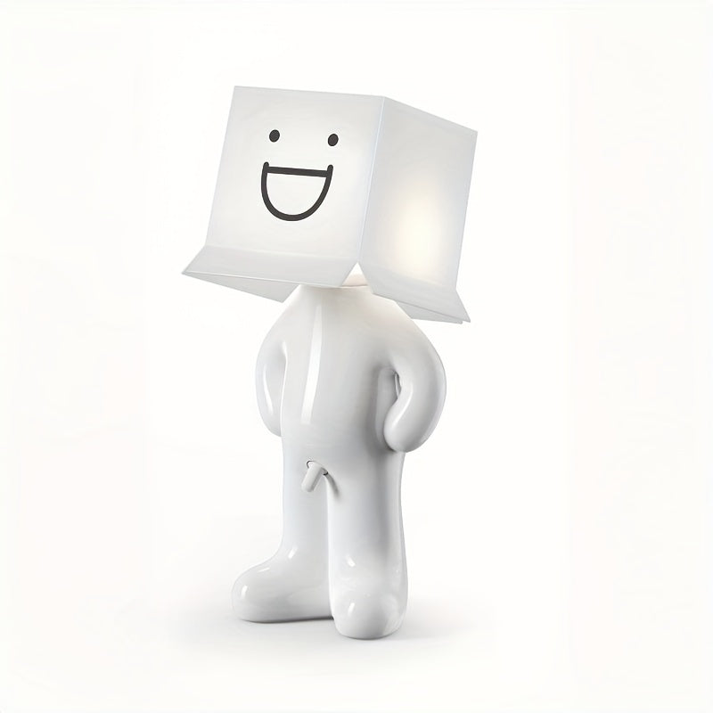 CartoonGlow - USB-driven tecknad bordslampa med LED-ljus och tryckknappskontroll