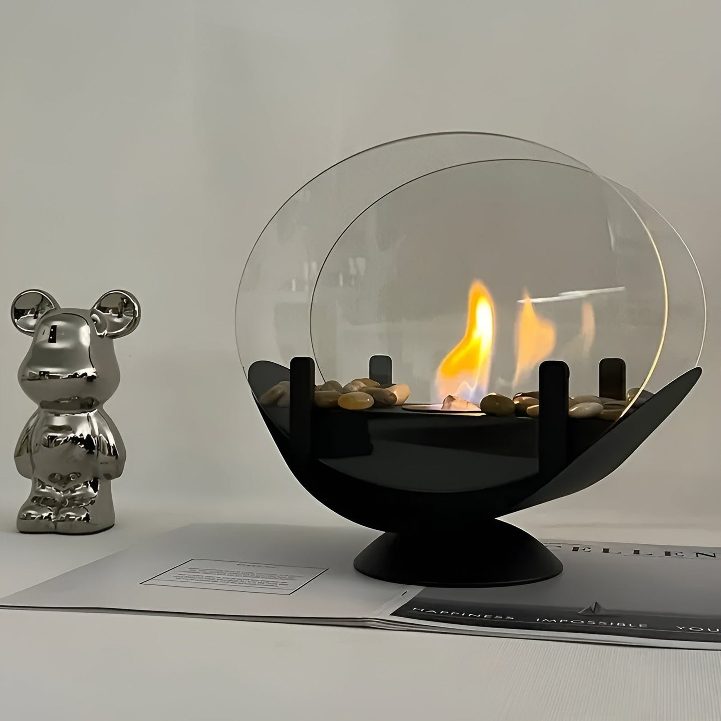 Bordspis i metall - Vintage design för inomhus och utomhus | Alkoholdriven