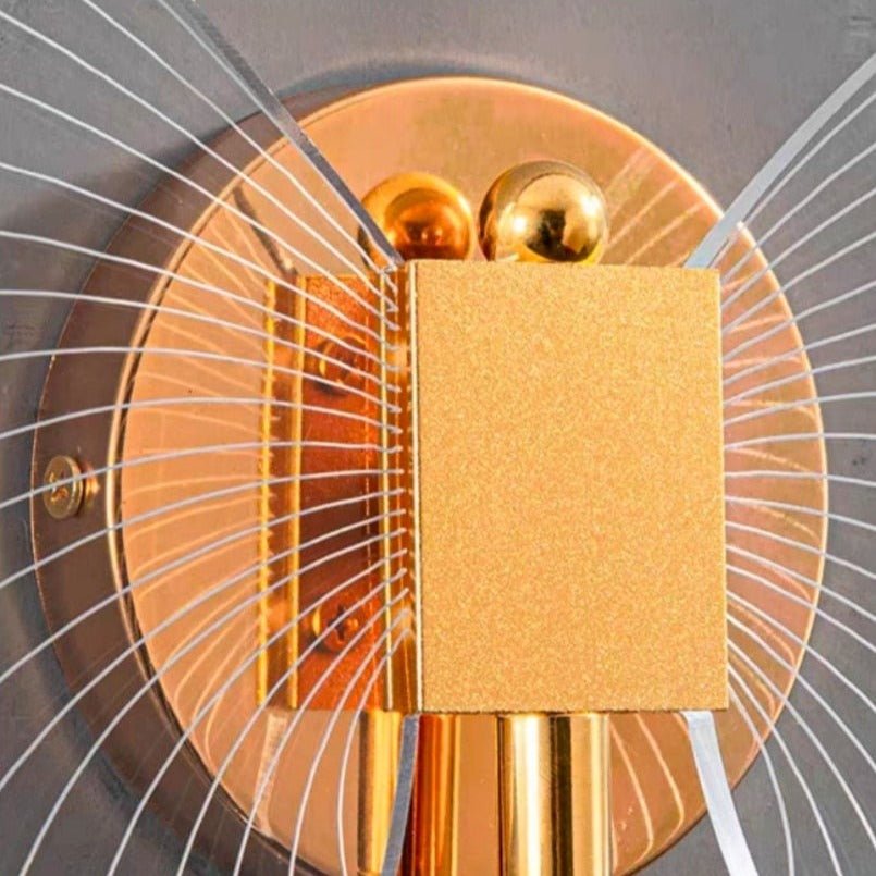 Butterfly Inspired LED Vägglampa – Farfalla Stil i Akryl och Metall