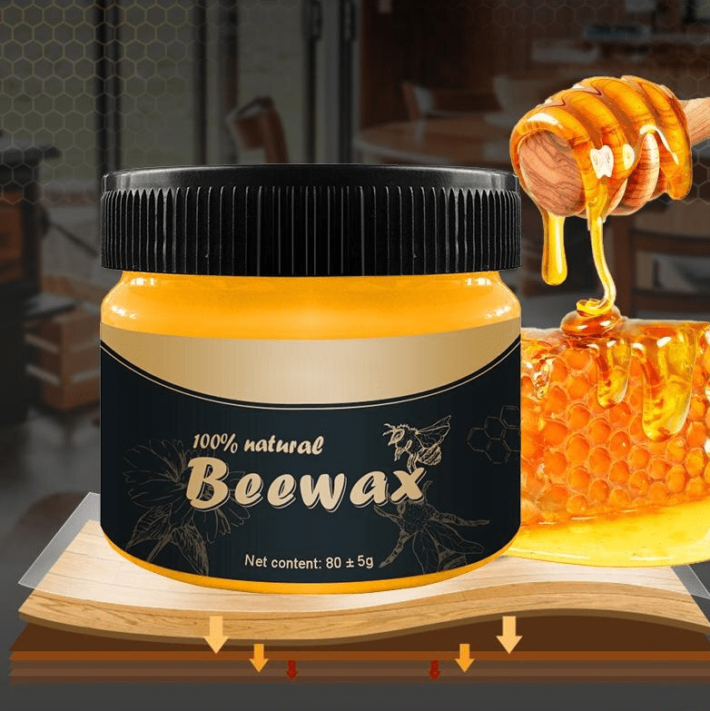 Snabb trärengörare och polermedel – Naturlig bivaxformel för grundlig rengöring och långvarigt träskydd