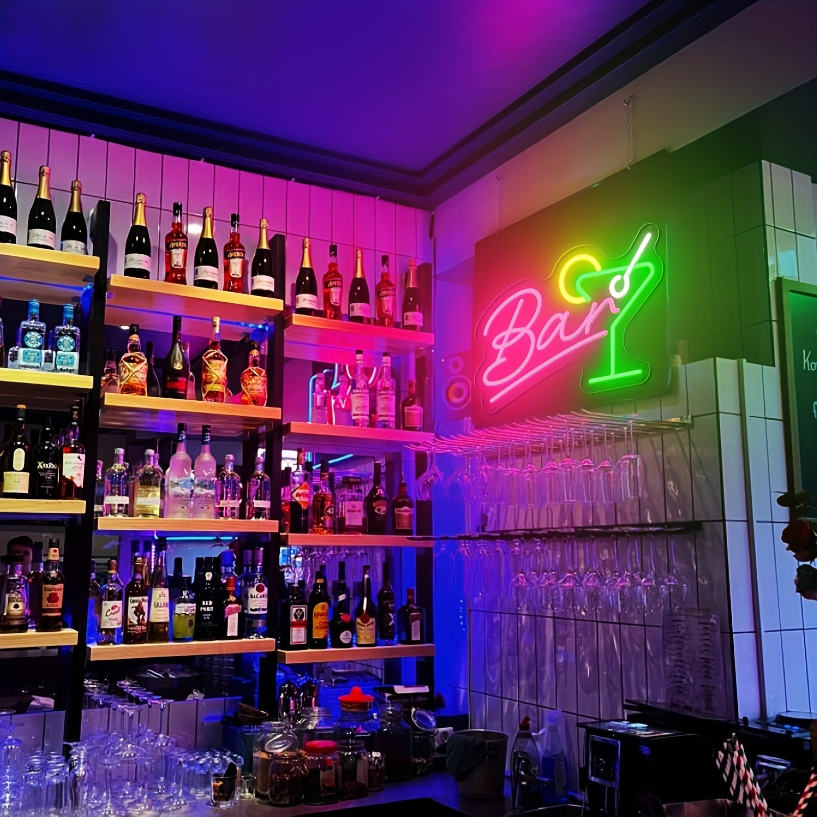 Dimmbar LED Neon Bar Skylt – USB Driven med Dimmer