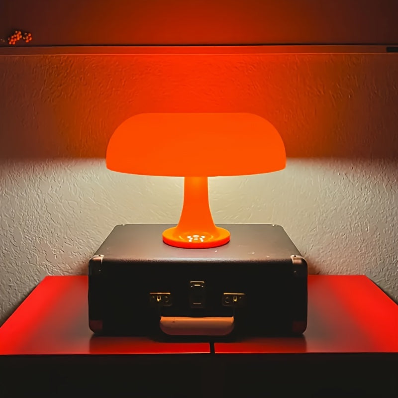 Modern Svamp Bordslampa Ljusstark Orange LED USB