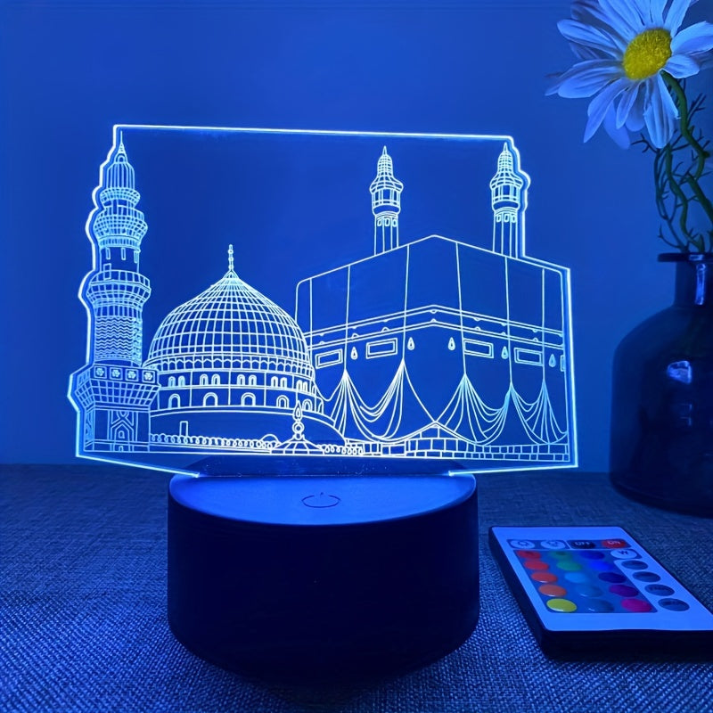 DecoLicht - 3D Nattlampa med Fjärrkontroll och 16 Färger