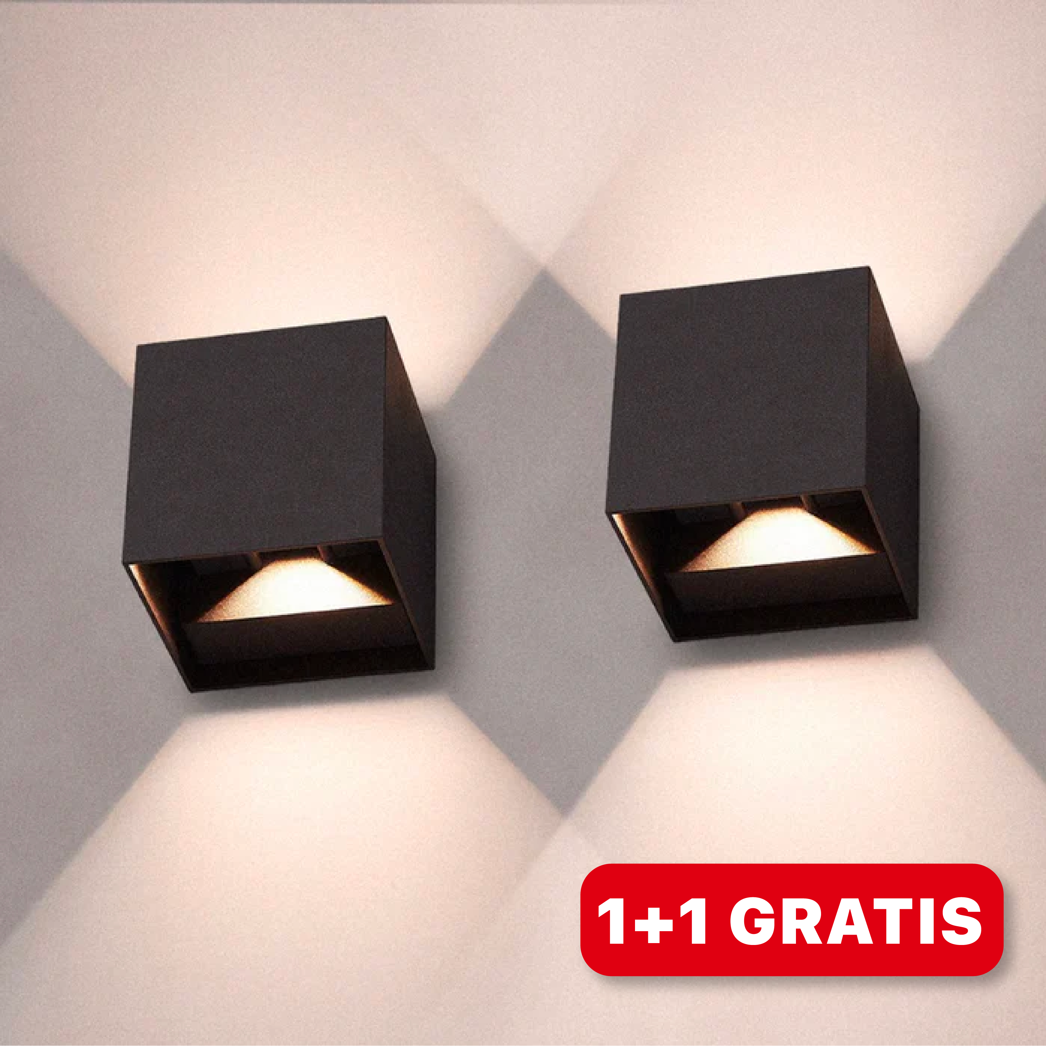 1+1 Gratis - Cubelights™ | LED-vägglampor