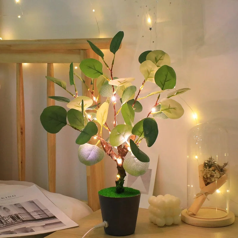Juldekorationer LED Falsk Blad Lampa