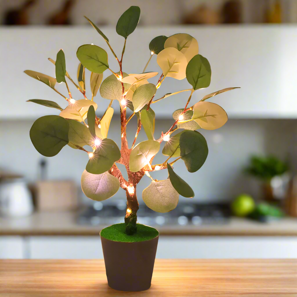 Juldekorationer LED Falsk Blad Lampa