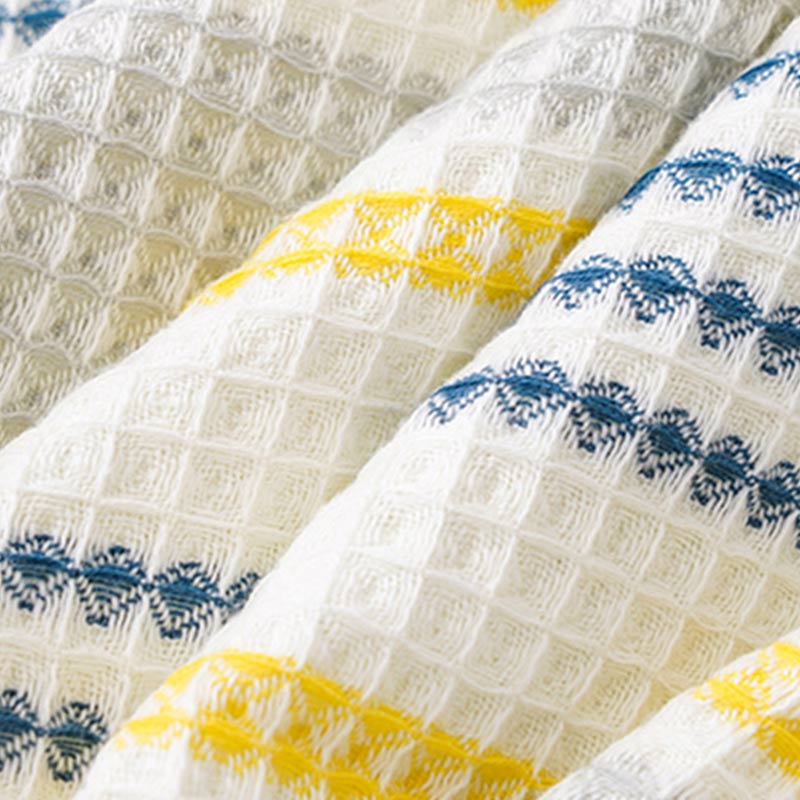 Färgblock Randig Bomull Badhandduk Super Absorberande