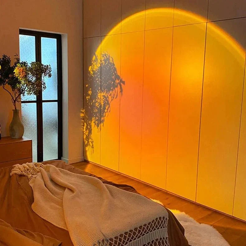 SolAura 15-färgers solnedgångsprojektorlampa för avkopplande atmosfär