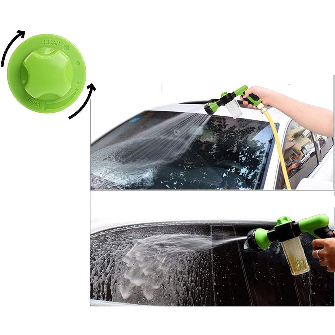 FoamJet – 8-läges högtrycksskumpistolmunstycke med 100ml tvållager