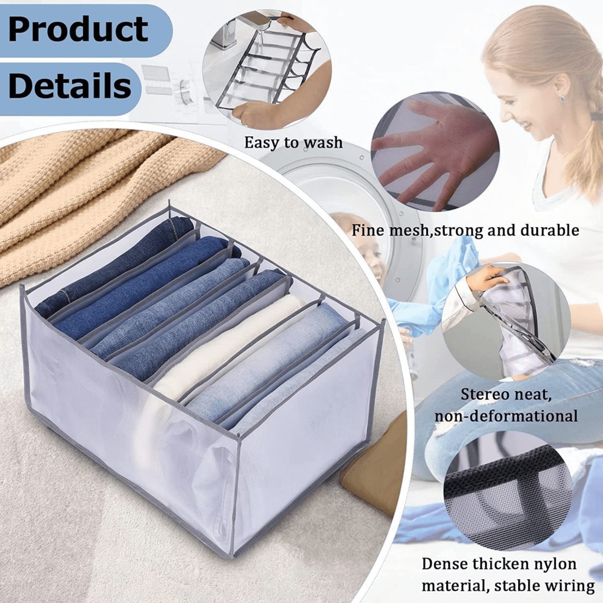 FOLDSPACE – Skåporganizer-set för ordentlig och veckfri förvaring