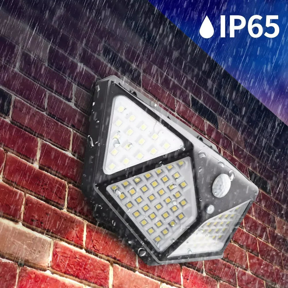 Mångsidig solbelysning - Väderbeständig LED-utomhuslampa med rörelsesensor