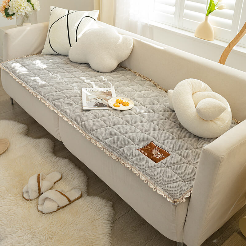 Brödform Chenille Halkfri Soffaöverdrag för Soffa