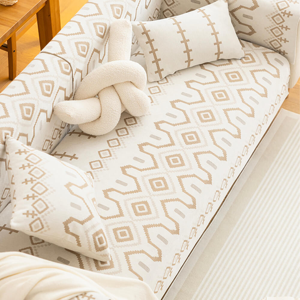 Chenille tyg Andningsbar Slitstark Soffa Täckande Deco