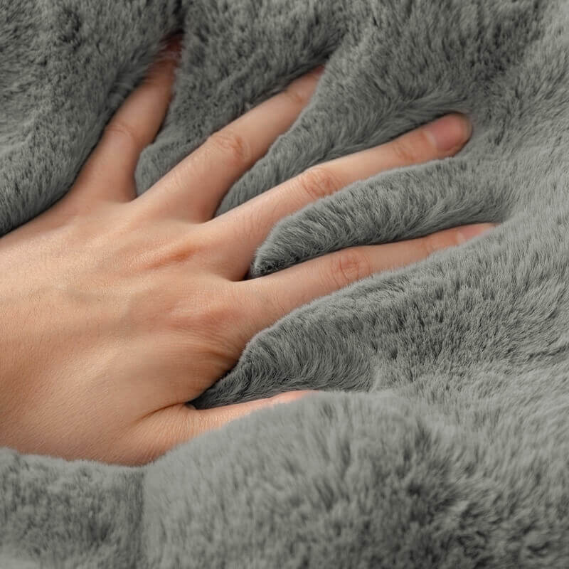 Mysig Plysch Enfärgad Halkfri Sofföverdrag för Komfort