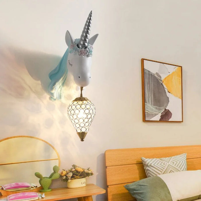 Carvallo - Elegant Unicorn vägglampa för lugn atmosfär