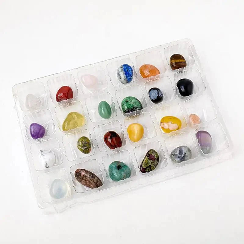 Edelstein Adventskalender – 24 Naturliga Kristaller för helgcountdown 2025