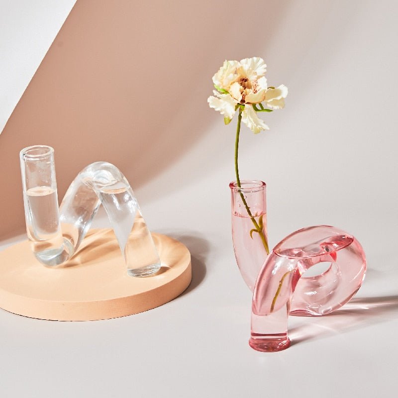 Elegant Glas Vas Ljuslyktor för Hemma Dekor Mittpunkt