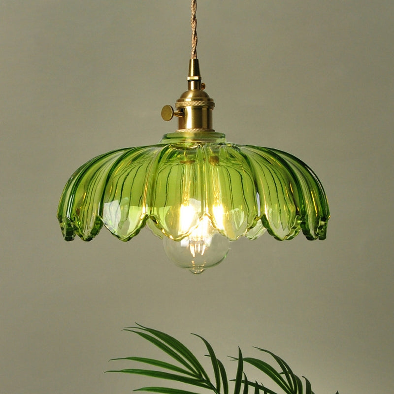 Pendellampa Vintage Glas Hängande Lampa