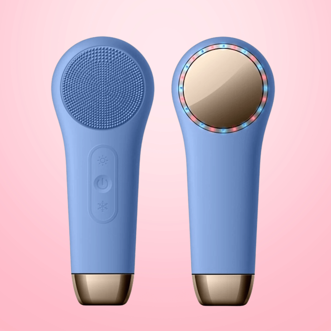 Glowessence – 3-i-1 ansiktsborste med värmekompress & LED-ljusterapi