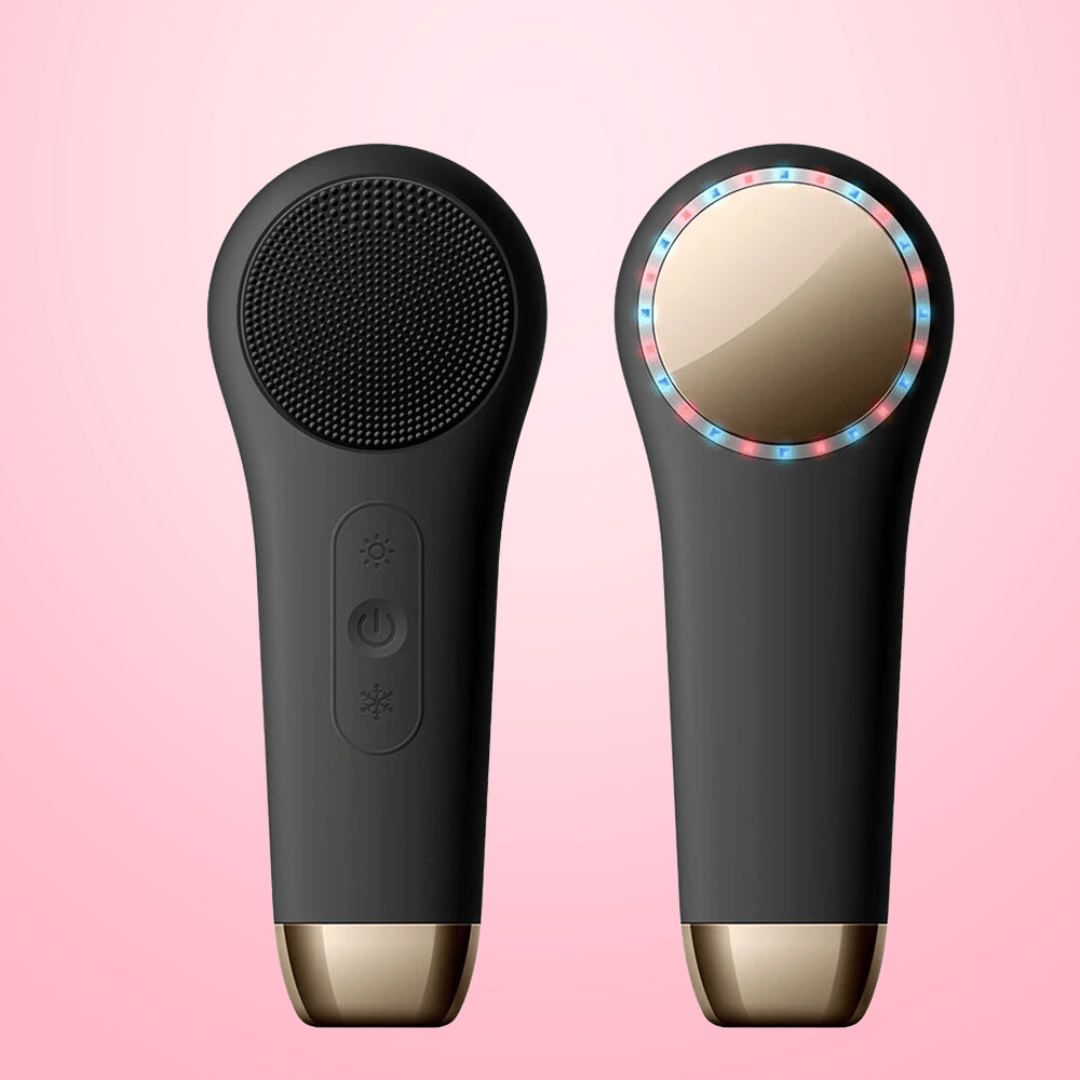 Glowessence – 3-i-1 ansiktsborste med värmekompress & LED-ljusterapi